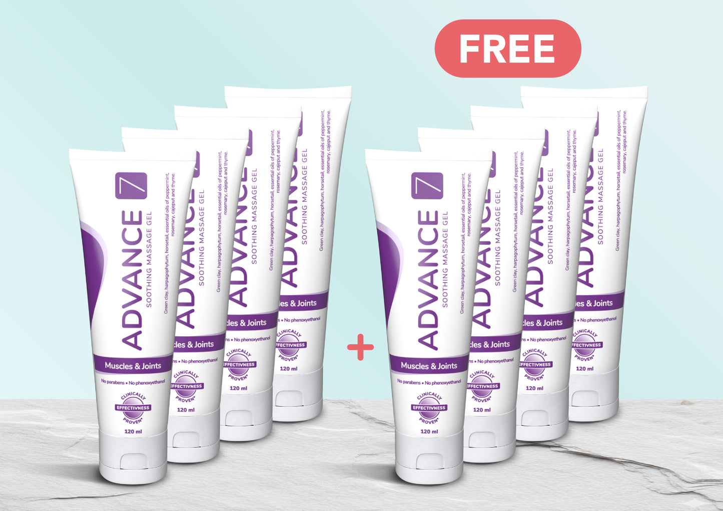 Gel 4 BOGOF: Buy 4 Get 4 Free