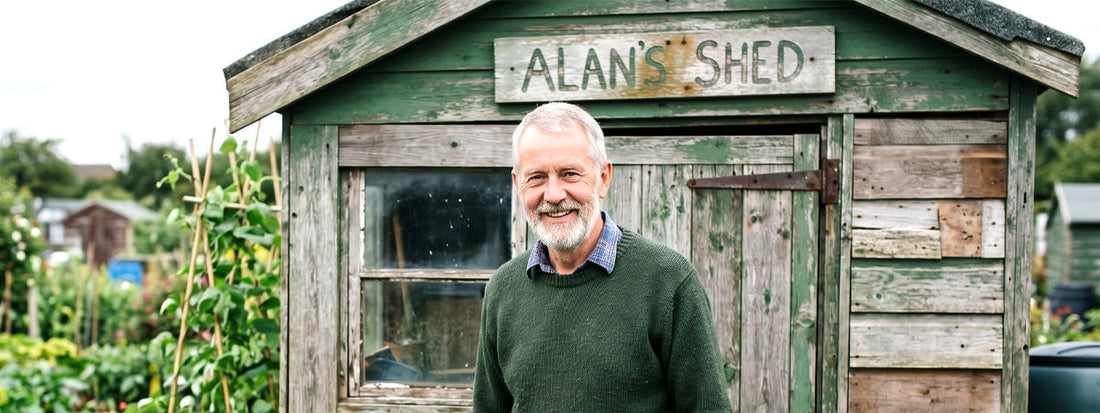 Alan Briggs, 74, from Nottingham, on his allotment — Advance7 customer review