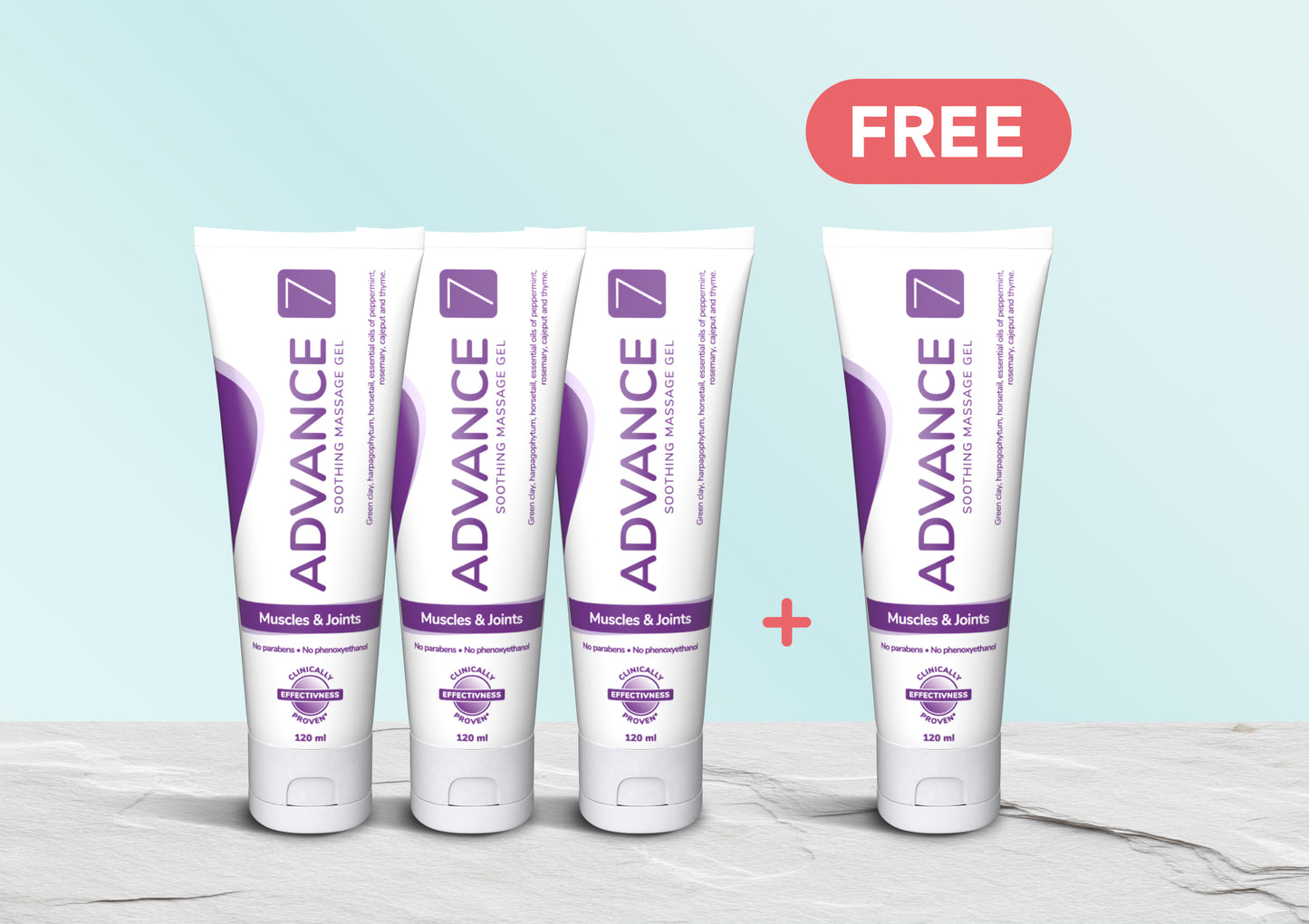 Buy 3 120ml tubes get 1 FREE