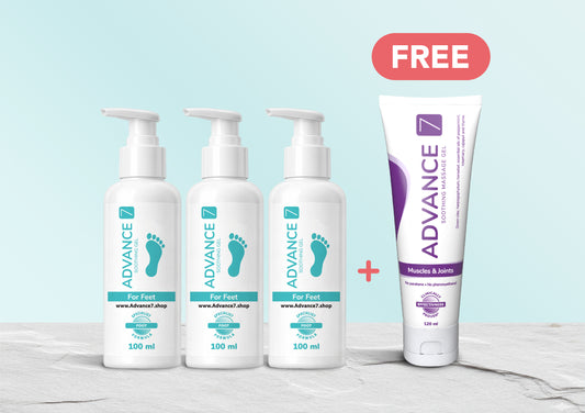 Best Value Foot Course – 3 Pumps plus 120ml Advance7 Gel Free